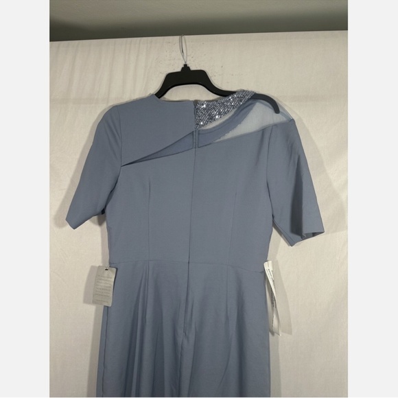 NEW $248 JS Collections [ 8 ] Sequin Hayden Knee Length Dress Denim‎ Blue - Picture 7 of 13